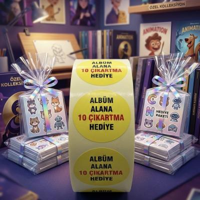 Renkli Kuşe Üzeri 2 Renk Baskı 4 cm Yuvarlak